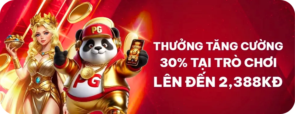 thưởng vip tăng cường 30%